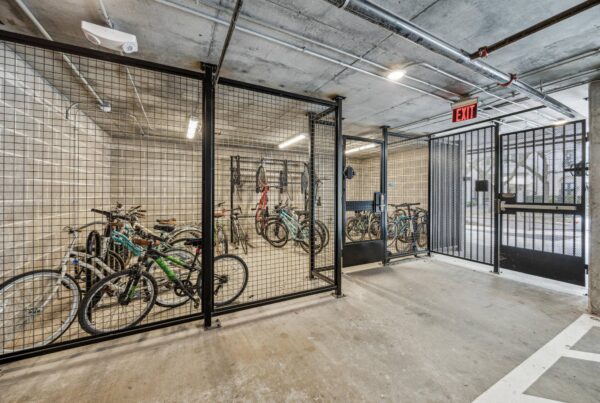 bike storage for studnet housing in texas